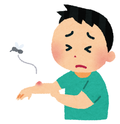 蚊にさされた男の子