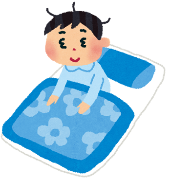 寝起き男の子